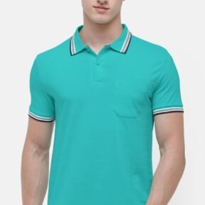 CLOTHING GALLERY MENS KNITTED PIQUE POLO SHIRT